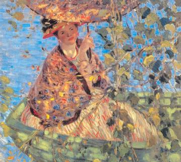 Through the Vines Artwork by Frederick Carl Frieseke