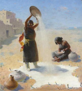 Winnowing Grain Artwork by William Robinson Leigh