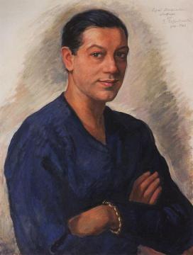Portrait of S.M. Lifar Artwork by Zinaida Serebriakova