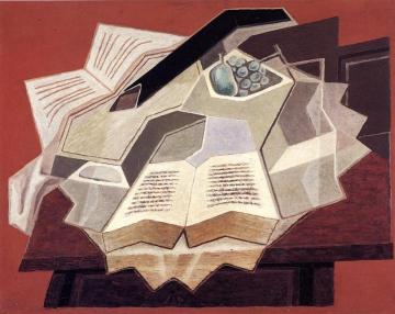 The Open Book Artwork by Juan Gris