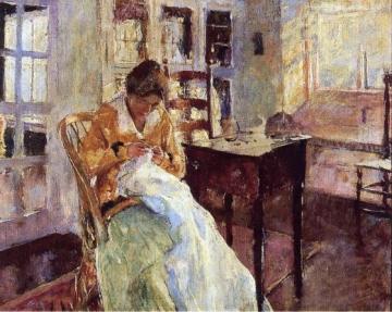 The Dress Maker Artwork by Charles W. Hawthorne