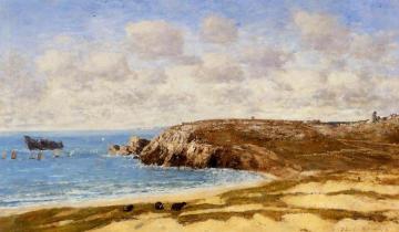 Camaret, le Toulinguet Artwork by Eugène-Louis Boudin