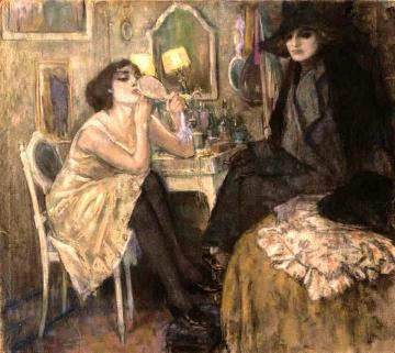 Woman At Her Toilette Artwork by Leo Gestel