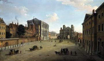 A View of Whitehall with the Banqueting House and the Holbein Gate Artwork by Antonio Joli