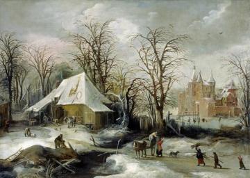 Winter-scene Artwork by Joos de Momper