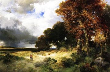 Autumn, Peconic Bay, Long Island Artwork by Thomas Moran