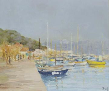 Sailing Boats In Provence Artwork by Marcel Dyf
