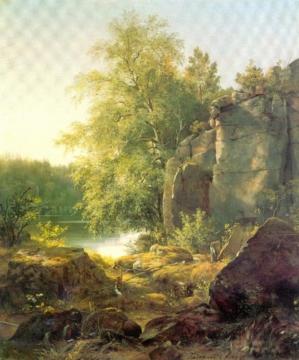 View On The Island Valaam (etude) Artwork by Ivan Ivanovich Shishkin