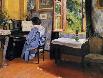Lady At The Piano Artwork by Felix Vallotton