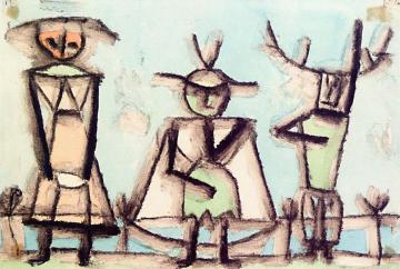 Trio from a Operetta Artwork by Paul Klee