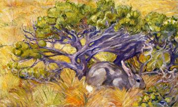 Wild Rabbit Artwork by Franz Marc