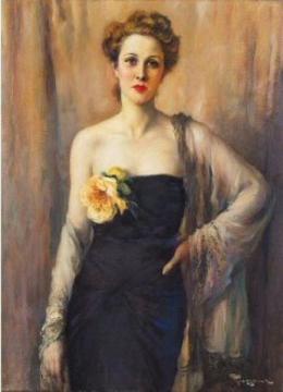 Elegant Lady Artwork by Fernand Toussaint