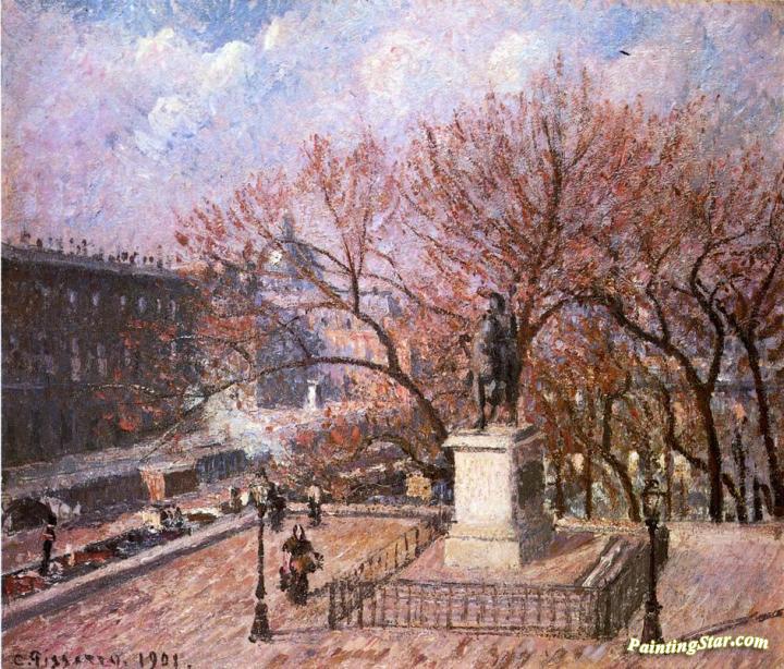The Pont-Neuf and the Statue of Henri IV Artwork by Camille Pissarro
