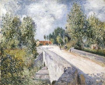 Bridge over the Orvanne near Moret Artwork by Alfred Sisley