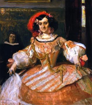 The Actress Maria Guerrero as 'La Dama Boba' Artwork by Joaquin Sorolla y Bastida