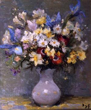 Flowers Artwork by Marcel Dyf