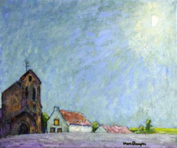 Moonlit Landscape Artwork by Kees Van Dongen
