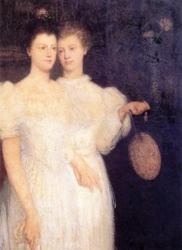 The Two Sisters Artwork by Julian Alden Weir
