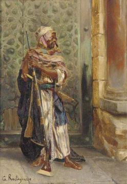 The Arab Guard Artwork by Georges Antoine Rochegrosse