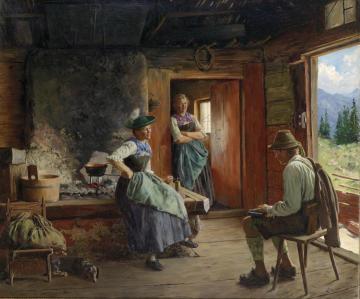 Visit to the Pasture Artwork by Emil Rau