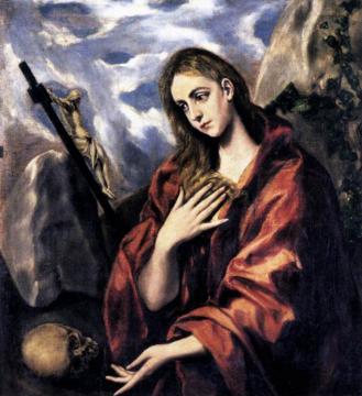 Mary Magdalen in Penitence Artwork by El Greco