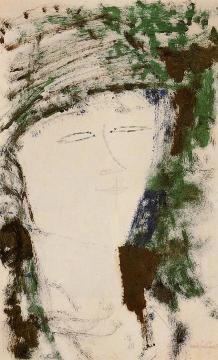 Portrait of Beatrice Hastings Artwork by Amedeo Modigliani