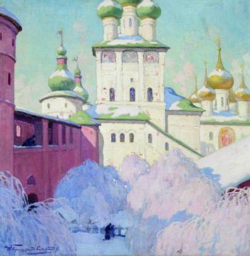 Winter. Rostov Kremlin Artwork by Ivan Goryushkin-Sorokopudov