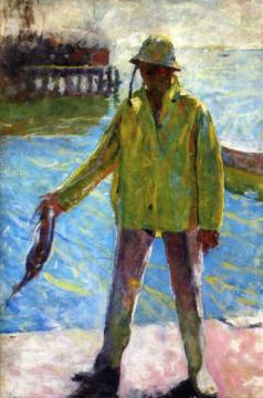 Portrait Of Henry Hensche Artwork by Charles W. Hawthorne