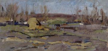 Spring in Okhotino Artwork by Constantin Alexeevich Korovin