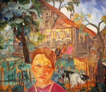 Village Artwork by Boris Grigoriev