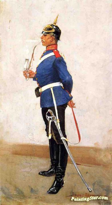 Infantry Officer, Full Dress Artwork by Frederic Remington