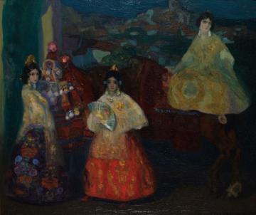 Jóvenes De Liria Artwork by Hermen Anglada Camarasa