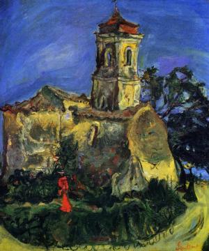 Church At Cagnes Artwork by Chaim Soutine