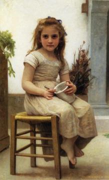 The Snack Artwork by William Adolphe Bouguereau