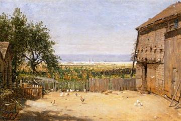 The Sea From The Dove Cote, Newport, Rhode Island Artwork by Thomas Worthington Whittredge