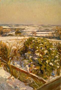 Snow At Charleston, East Sussex Artwork by Duncan Grant