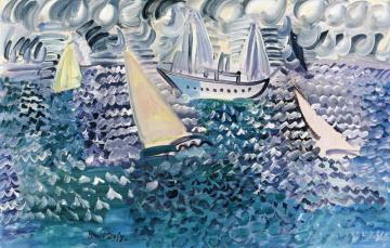 Sailboats Artwork by Raoul Dufy