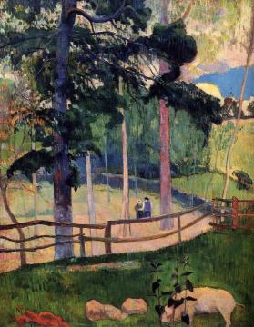 Nostalgic Promenade Artwork by Paul Gauguin