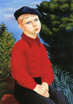 Boy with a Beret Artwork by Moise Kisling