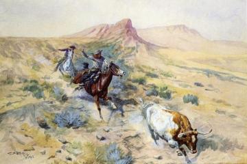 The Herd Quitter Artwork by Charles Marion Russell