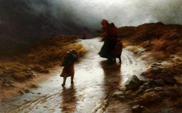Cauld Blaws The Wind Frae East To West Artwork by Joseph Farquharson
