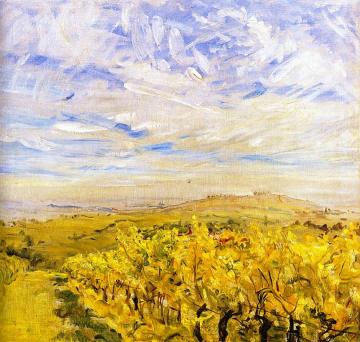 Early Autumn in the Palatinate - Vineyards near Neukastel Artwork by Max Slevogt