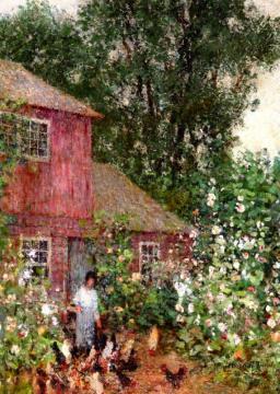 The Old House Artwork by Helen M. Turner