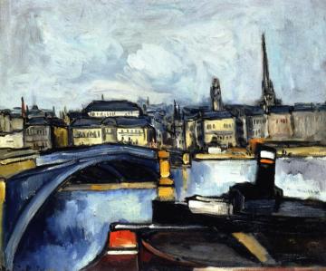 Tug Boat, Rouen Artwork by Maurice De Vlaminck