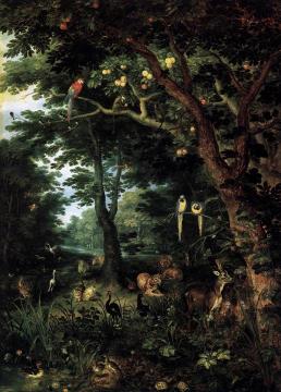 Paradise Artwork by Jan Brueghel the Younger