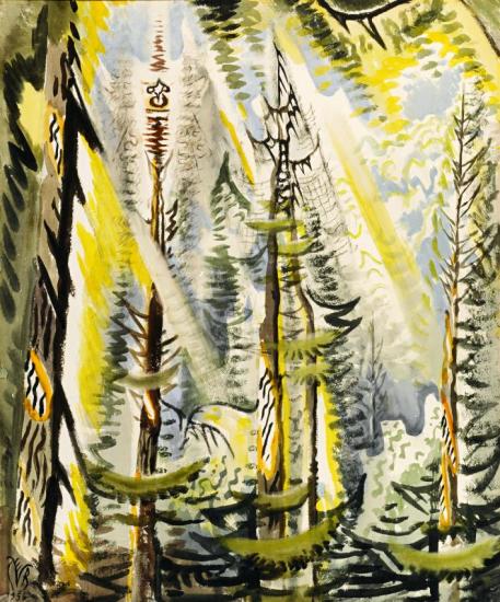 Cicada Song In September Artwork by Charles Burchfield