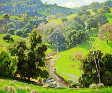The Mantle Of Spring Artwork by William Wendt