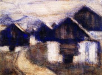 Houses in Bosco Artwork by Christian Rohlfs