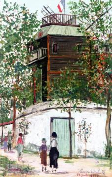 The Moulin De La Galette, Montmartre Artwork by Maurice Utrillo