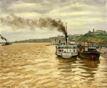 The Departure Of The Courier At Galatz Artwork by Albert Marquet